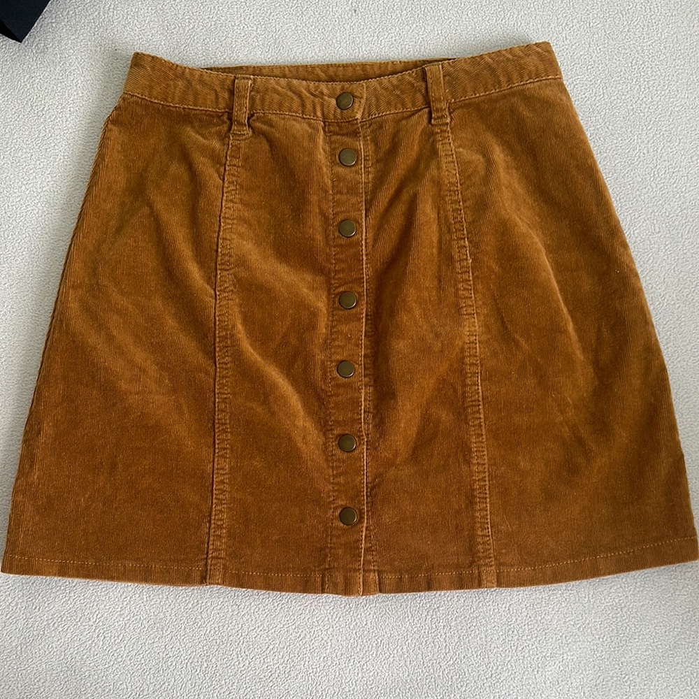 Forever 21 Brown Mini Skirt Chic Essential